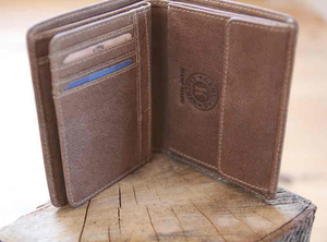 Бумажник Klondike Finn, коричневый, 10x11,5 см, фото 12