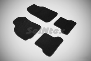 Ворсовые LUX коврики в салон Seintex для Renault Megane II 2002-2009 (черные, 83176), фото 1