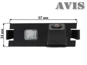 CCD штатная камера заднего вида AVEL AVS321CPR для KIA RIO III HATCH (2012-...) (#030), фото 2
