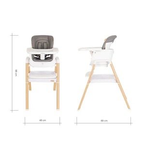 Стул для кормления Tutti Bambini High chair NOVA Complete White/Oak 611010/3511B, фото 3