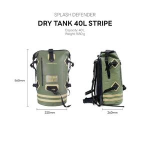 Влагозащитный рюкзак Stream Trail Dry Tank Stripe Ranger - Olive/Sand 40L, фото 4