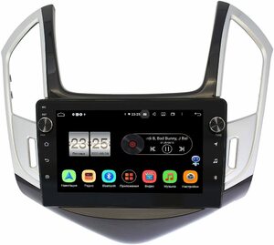 Штатная магнитола LeTrun BPX409-9265 для Chevrolet Cruze I 2012-2015 (черно-серый глянец) на Android 10 (4/32, DSP, IPS, с голосовым ассистентом, с крутилками), фото 1