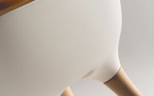 Стульчик для кормления Micuna OVO ORIGINAL Plus One (white/natural) полипропиленовые ремни white, фото 2