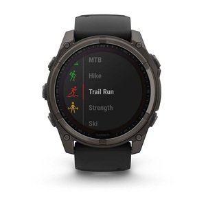 Часы Garmin Fenix 8 51mm Saph Carbon Grey DLC titanium Black-Pebble Grey Sln (010-02907-70G), фото 7