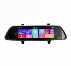 Автомобильный видеорегистратор-зеркало с 2-мя камерами и сенсорным экраном Eplutus D80