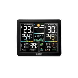 Погодная станция LaCrosse WS6236-BLA, с цветным экраном, чёрная, фото 3