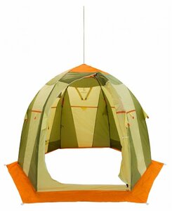 Палатка для зимней рыбалки Митек Нельма-2 (оранжево-бежевый/хаки), фото 3