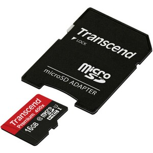 Карта памяти MicroSDHC 16GB Transcend Class10 Premium 400x
