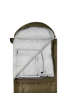 Спальный мешок Naturehike U250 с капюшоном, хаки (NH20MSD07), фото 3