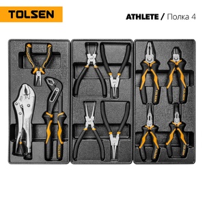 Набор инструментов для тележки TOLSEN ATHLETE 15 ложементов, 189 предметов TT85412-189, фото 4