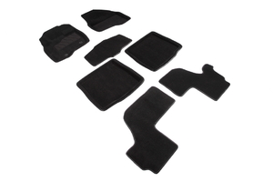 Ворсовые 3D коврики в салон Seintex для Ford EXPLORER V 3,5 SPORT 2010-2015 (черные), фото 1