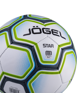 Мяч футзальный Jögel Star №4, белый/синий/зеленый, фото 6