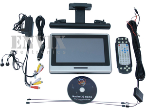 Навесной монитор на подголовник c DVD плеером и ТВ ENVIX EX0241 (сенсорный экран) , фото 4