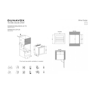 Винный шкаф Dunavox DXJ-24.51B, фото 7