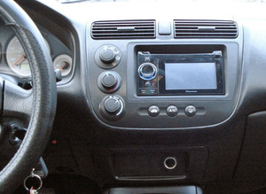 Переходная рамка Incar 99-7860A для Honda Civic clima 2/1DIN крепеж, фото 2