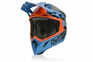 Шлем Acerbis STEEL CARBON Orange/Blue L, фото 1