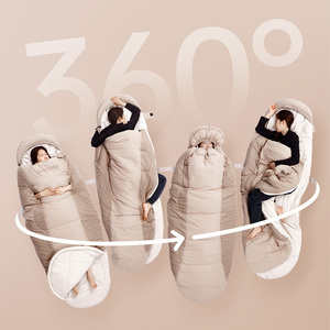 Спальный мешок Naturehike CNK2350WS026 PS300 облегченный коричневый,6976507664240, фото 5