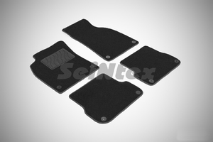 Ворсовые LUX коврики в салон Seintex для A6 С6 2004-2011 / Audi Allroad 2006-2011 (черные, 82426), фото 1