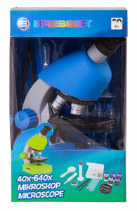 Микроскоп Bresser Junior 40x-640x, синий, фото 11