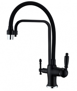Смеситель для кухни ZORG Sanitary (ZR 342-6 YF BLACK) Черный, фото 1