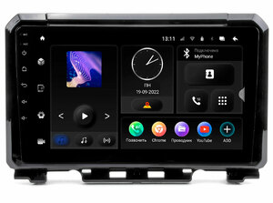 Suzuki Jimny 19+ для комплектации с оригинальной камерой заднего вида (не идёт в комплекте) (Incar TMX-1701c-6 Maximum) Android 10 / 1280X720 / громкая связь / Wi-Fi / DSP / оперативная память 6 Gb / внутренняя 128 Gb / 9 дюймов