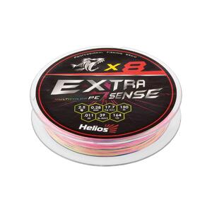 Шнур Extrasense X8 PE Multicolor 150m 2.5/39LB 0.28mm (HS-ES-X8-2.5/39LB) Helios