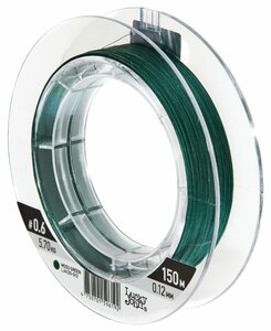 Шнур плетёный Lucky John Addict х8 BRAID Moss Green 150/014, фото 2