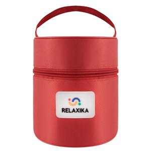Термос для еды Relaxika 301 (0,5 литра) в чехле, стальной, фото 14