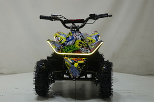 Квадроцикл Toyland ATV-2E 36V1000W Граффити желтый (Graffiti 12), фото 6