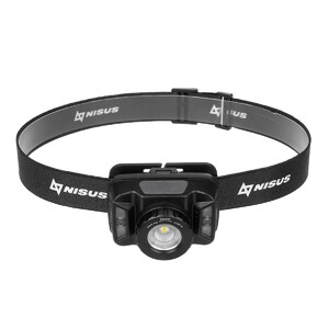 Фонарь налобный сенсорный NISUS PRO 380 LM, IP44, USB (N-FN-HL18), фото 2