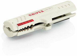 Стриппер для дата-кабелей CAT5/6/7, UTP/STP Ø 4.5-10 мм, 0.2/0.3/0.8/1.5/2.5/4 мм², длина 125 мм, SB KNIPEX KN-1665125SB