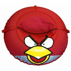 Санки-ватрушка Crazy Birds красный 100 см ИГЛУ, фото 2