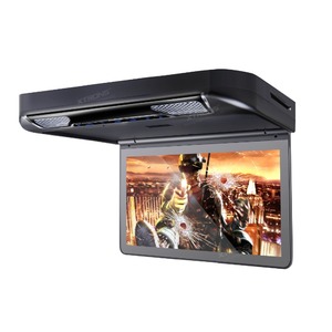 Автомобильный потолочный монитор 13.3" со встроенным Full HD медиаплеером ERGO ER13S-DVD (черный), фото 3