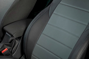 Чехлы Seintex из экокожи на VW Tiguan II 2017- серый, фото 3