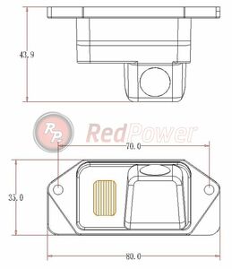Штатная видеокамера парковки Redpower MIT106P Premium для Mitsubishi Lancer X, фото 4