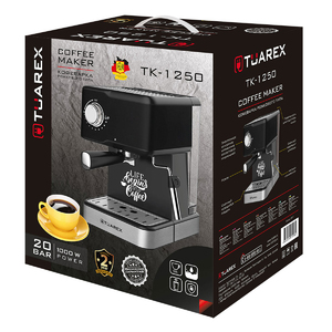 Кофеварка рожкового типа электрическая Tuarex TK-1250, мощность:1000 Вт, давление пара 20 бар, фото 4