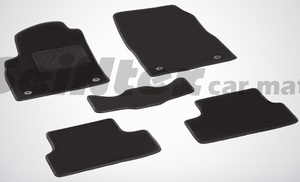 Ворсовые LUX коврики в салон Seintex для Chevrolet Cruze 2009-2015 (черные, 82261)