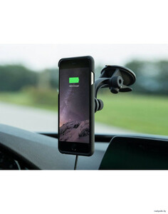 Комплект чехла и автомобильного беспроводного ЗУ XVIDA iPhone 7 PLUS Charging Car Kit Suction Cup Mount, черный, фото 4