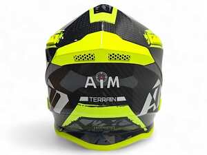 Шлем AiM RH855 Carbon TERRAIN глянцевый Black/Yellow S, фото 4