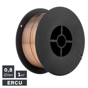 Проволока сварочная ПТК MIG для сварки меди (ERCU), Ø 0,8 мм, 1 кг, фото 2