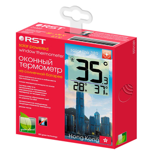 Термометр цифровой RST 01389 с солнечной батареей, оконный, фото 4