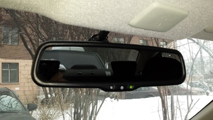 Зеркало заднего вида с монитором 3.5" Redpower M35 крепление 3 (Volkswagen, Audi, Skoda без датчика дождя) , фото 2