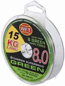 Шнур плетёный WFT KG x8 Green 150/012, фото 1