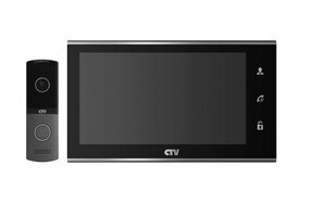 Комплект видеодомофона CTV-DP2702MD B (чёрный)