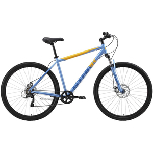 Велосипед Stark'23 Respect 29.1 D Microshift голубой металлик/синий/оранжевый 22"