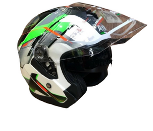 Шлем AiM JK526 Fluo-Green/White/Black XL, фото 3