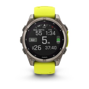 Часы Garmin Fenix 8 47mm Saph Titanium Amp Yellow-Graphite Sln (010-02906-21G), фото 8