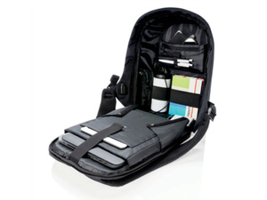 Рюкзак для ноутбука до 14 дюймов XD Design Bobby Compact Print, черный / белый, фото 5