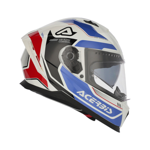 Мотошлем Acerbis X-WAY глянцевый white/blue XL, фото 5