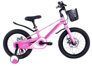Велосипед детский Tech Team Forca 16" pink 2024 (магниевый сплав), фото 1